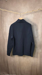 Felpa blu navy full zip
