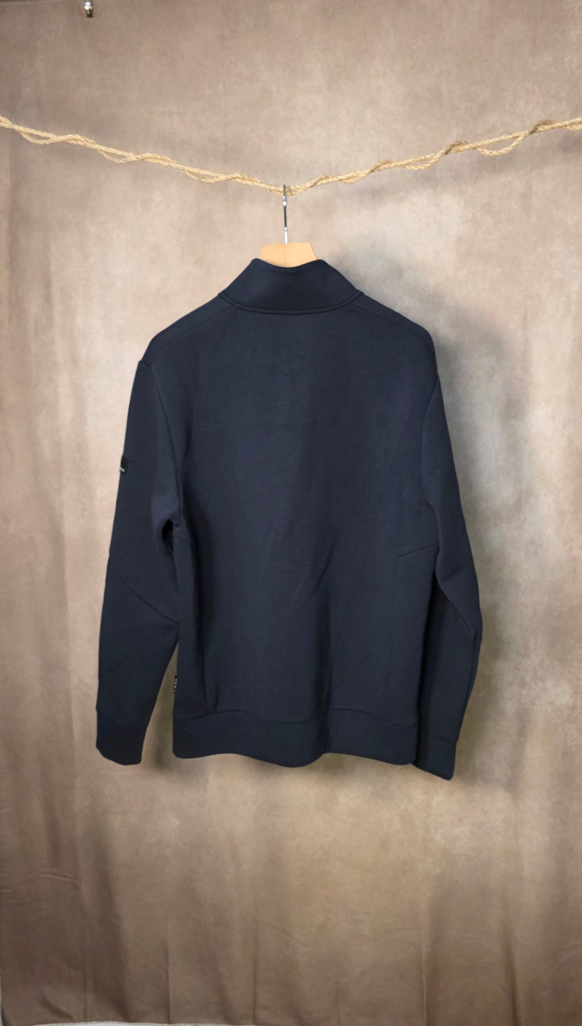 Felpa blu navy full zip