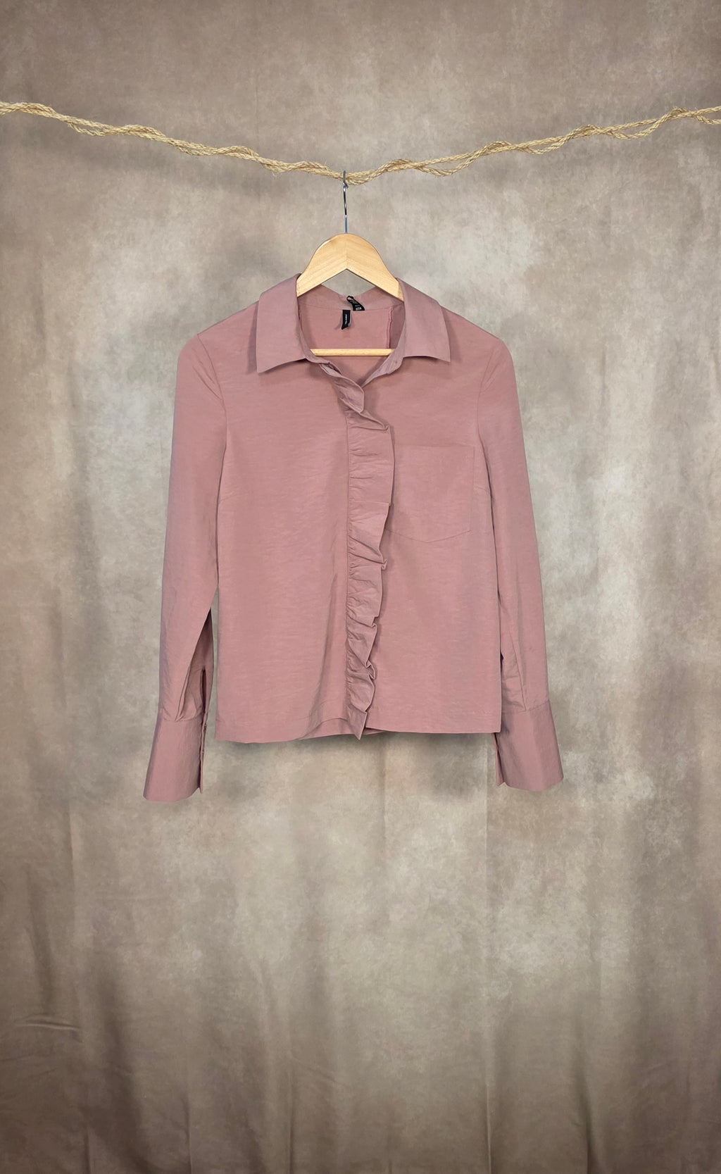 Camicia con rouches