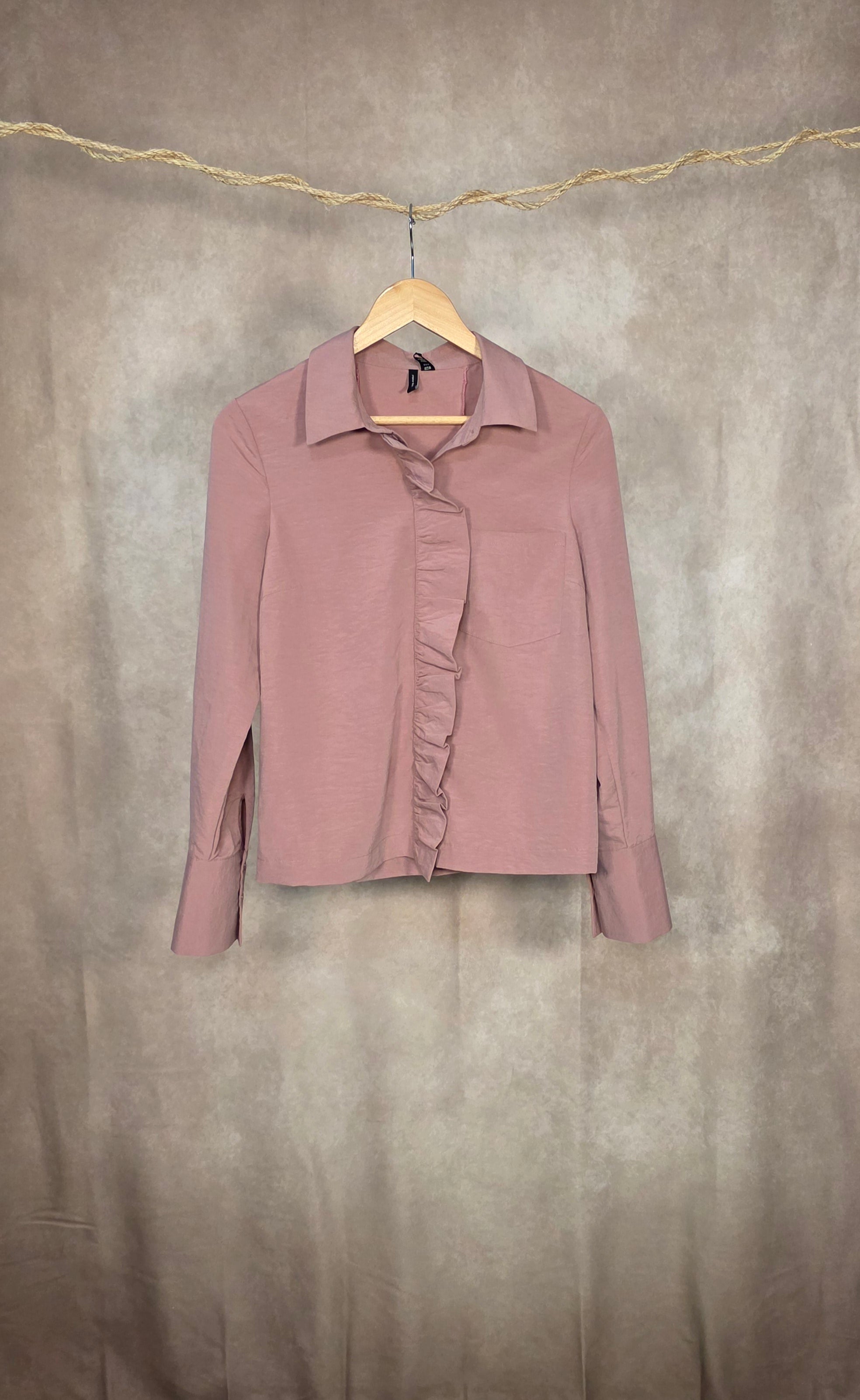 Camicia con rouches