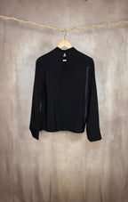 Camicia plisettata a maniche lunghe