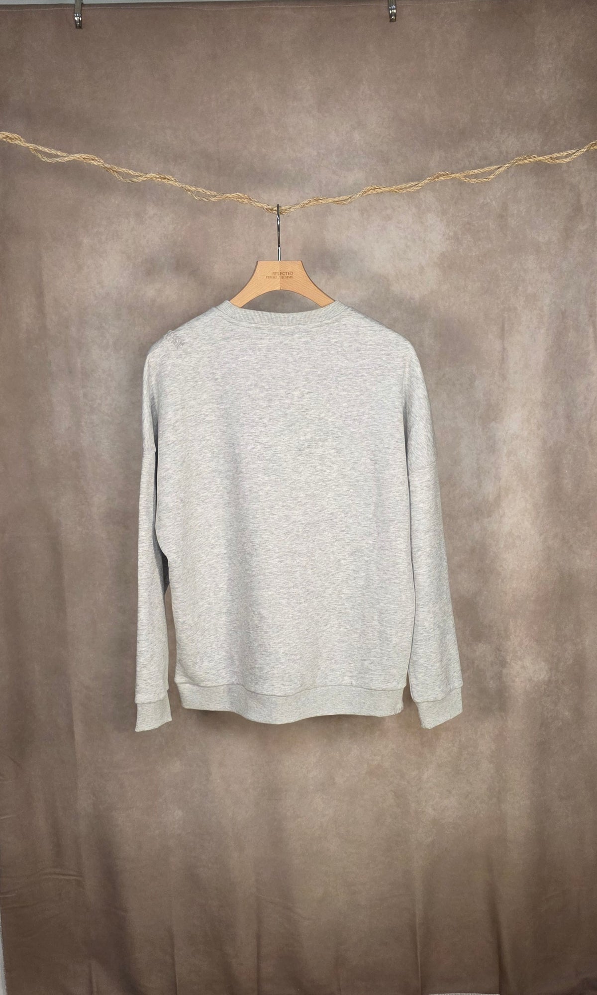 Felpa grigio mélange
