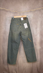 Jeans baggy blue green
