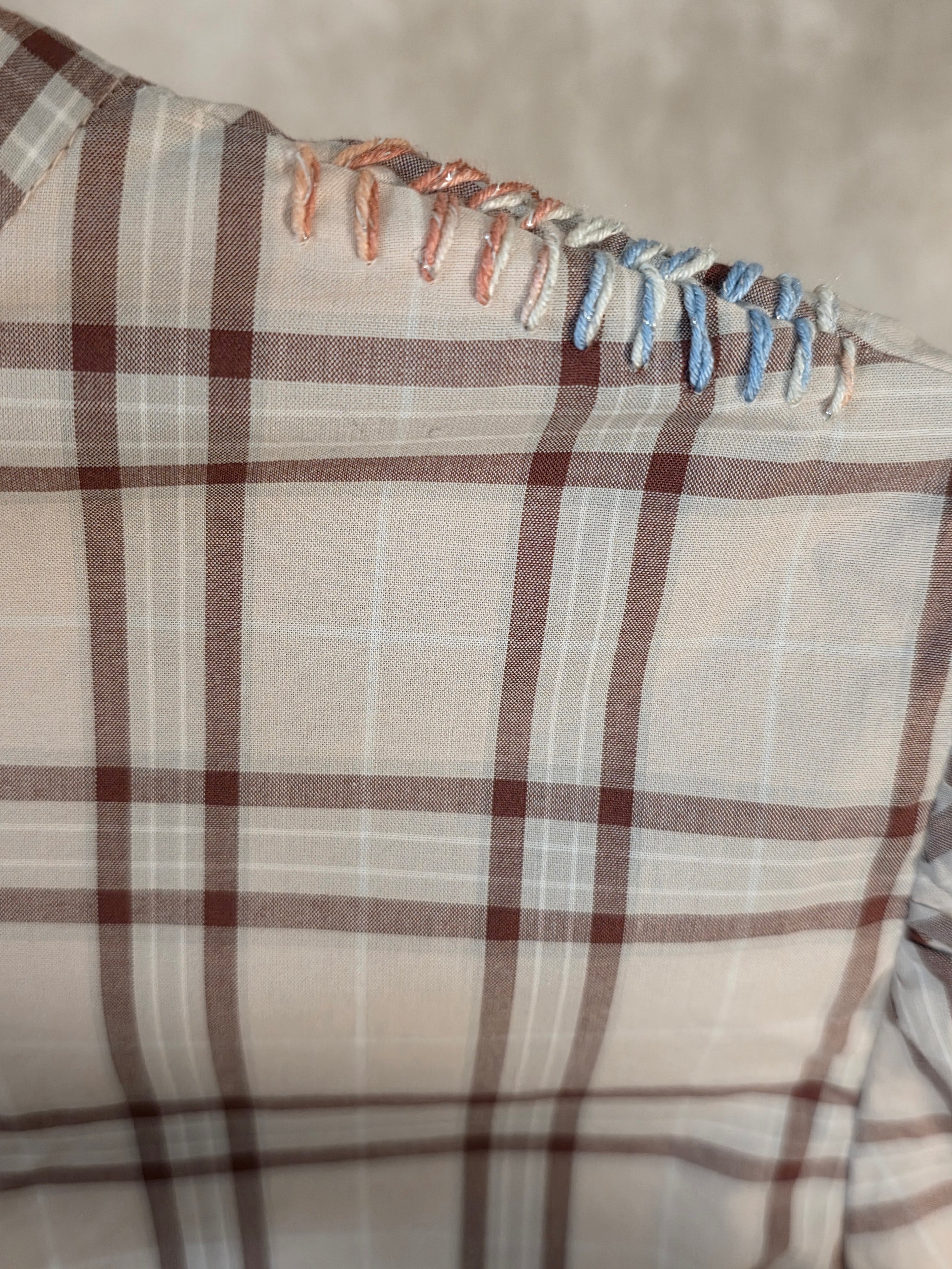 Camicia a quadri in cotone