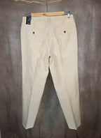 Pantaloni in lino color sabbia