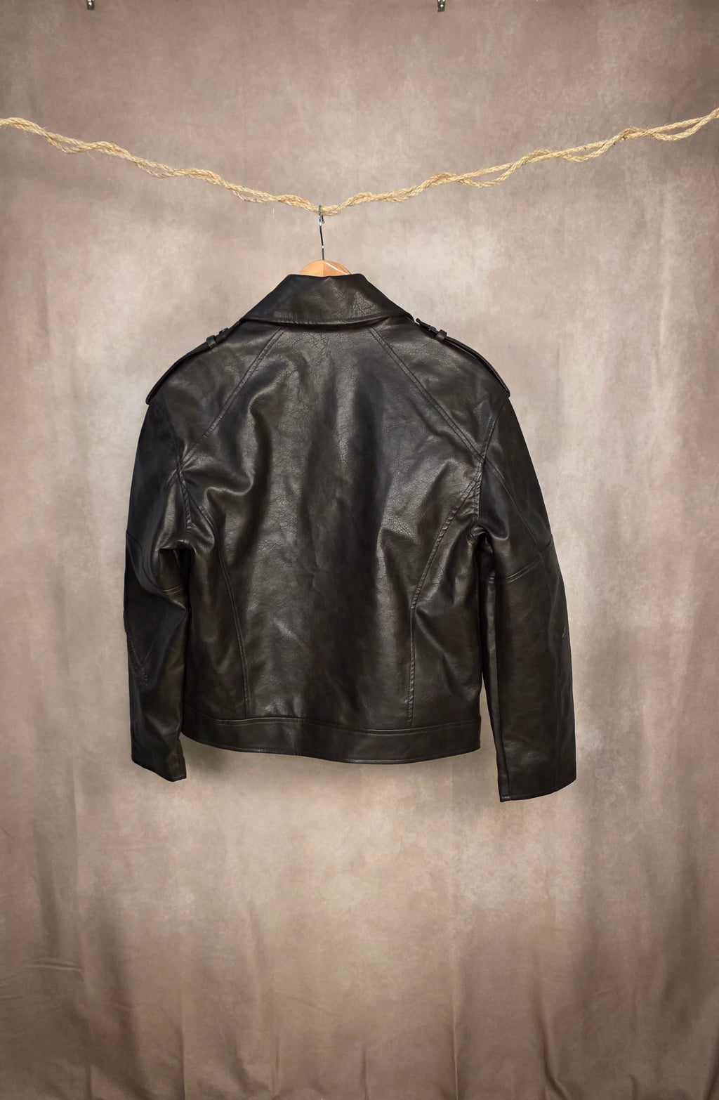 Giacca biker in ecopelle oversize fit