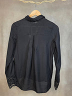 Camicia con dettagli in pizzo