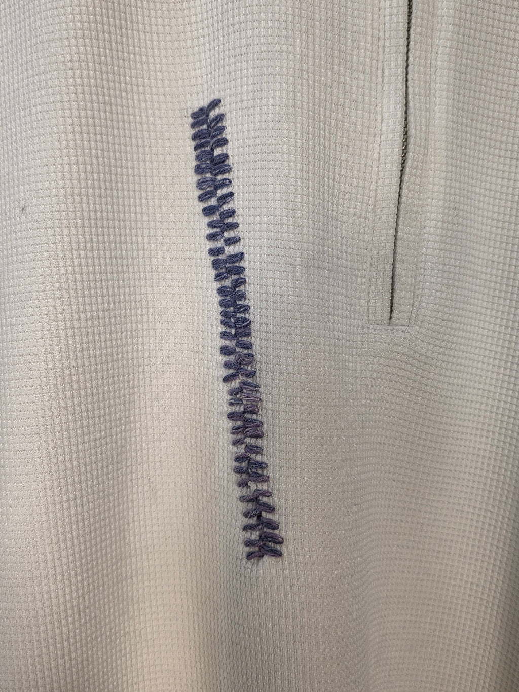 Polo in misto cotone con zip
