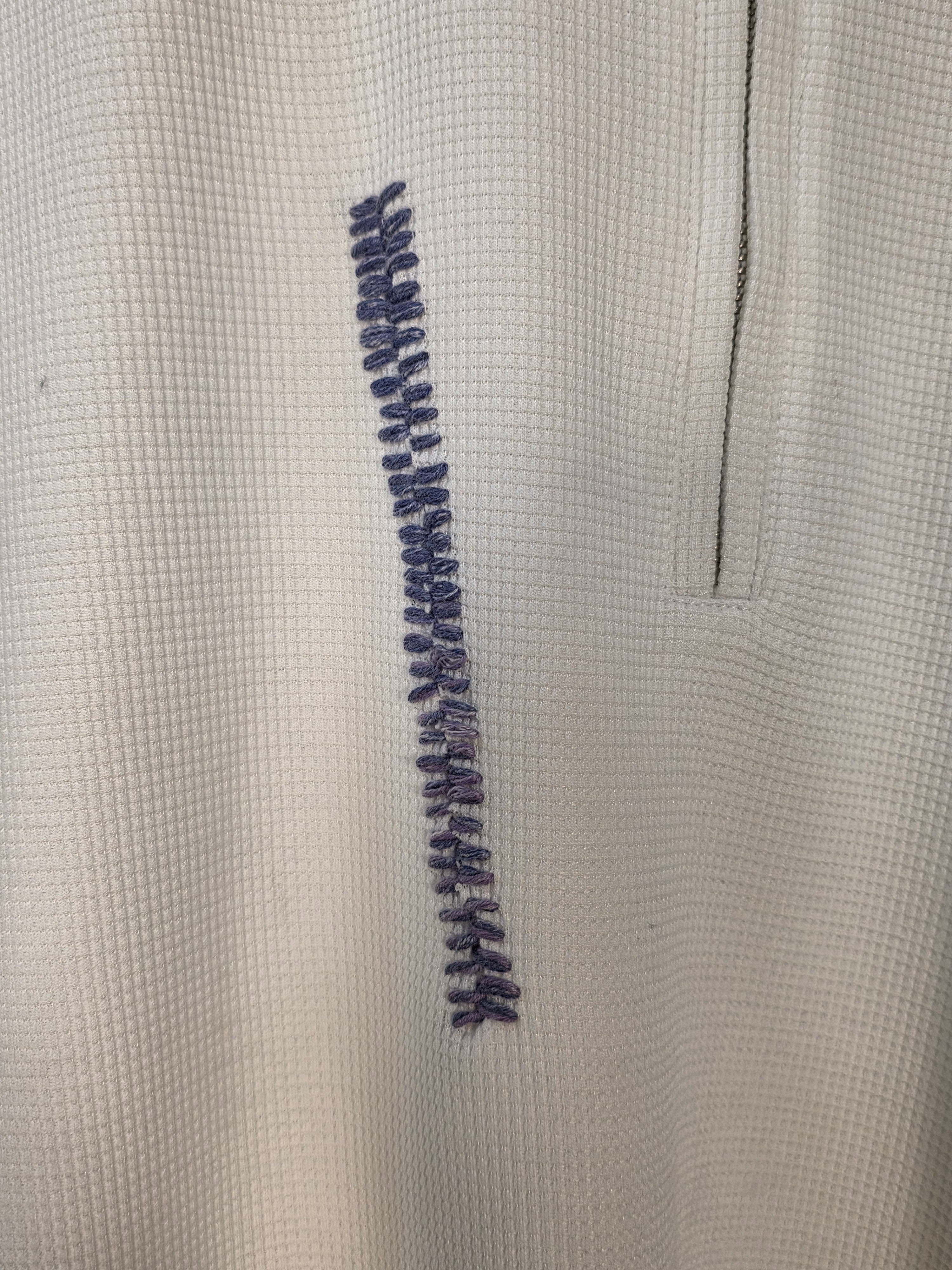 Polo in misto cotone con zip