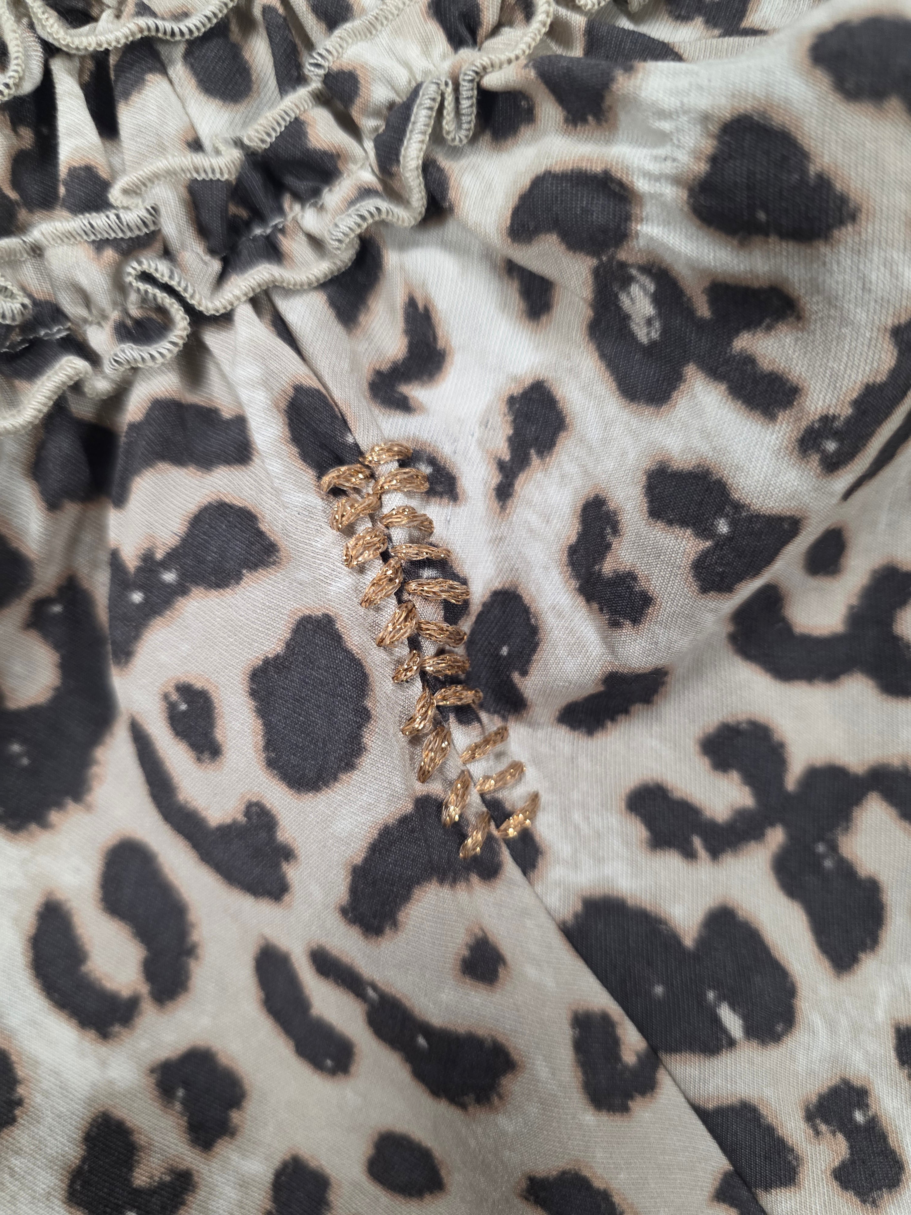 Abito mini a stampa animalier