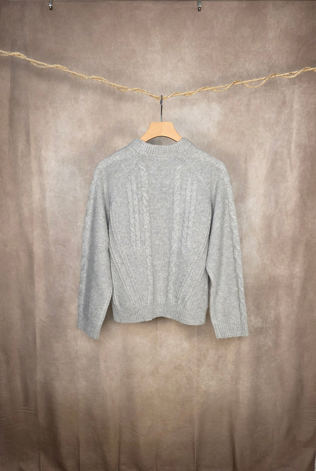 Maglia intrecciata girocollo