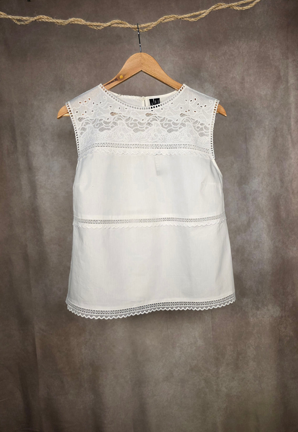 Camicia in pizzo traforato