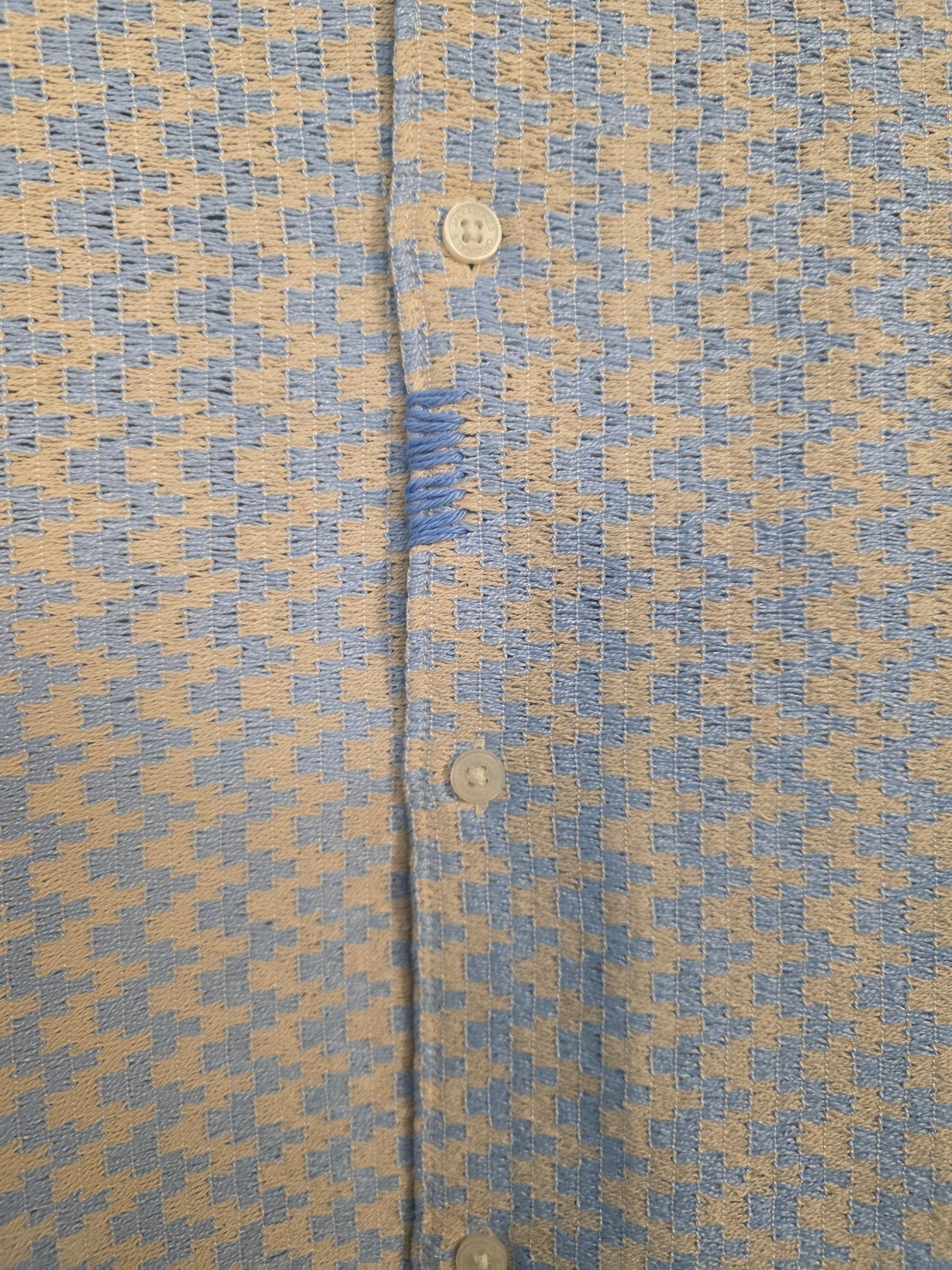 Camicia a maniche corte con colletto bowling