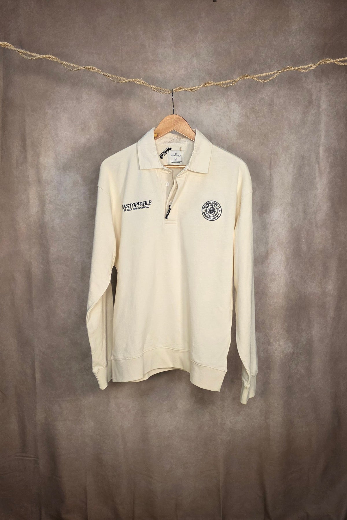 Polo a maniche lunghe  off-white