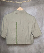 Blazer Cropped a Maniche Corte