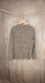 Maglia girocollo morbida in misto lana