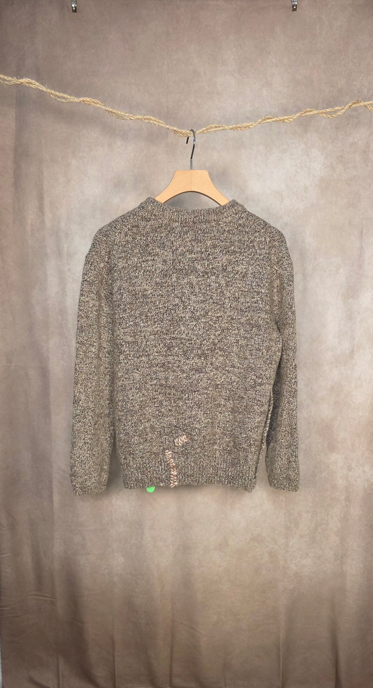 Maglia girocollo morbida in misto lana