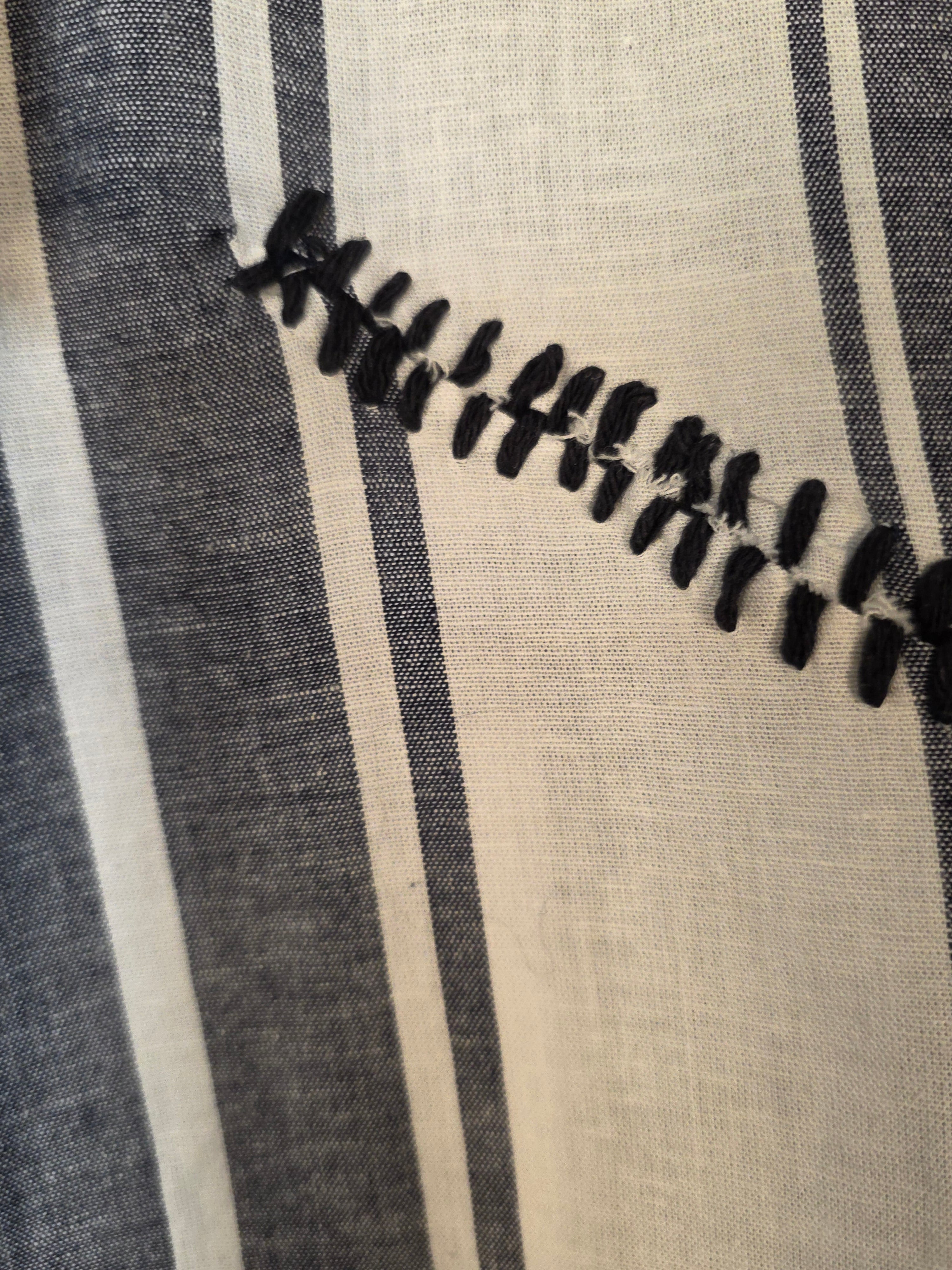 Camicia gessata in misto lino +FIT