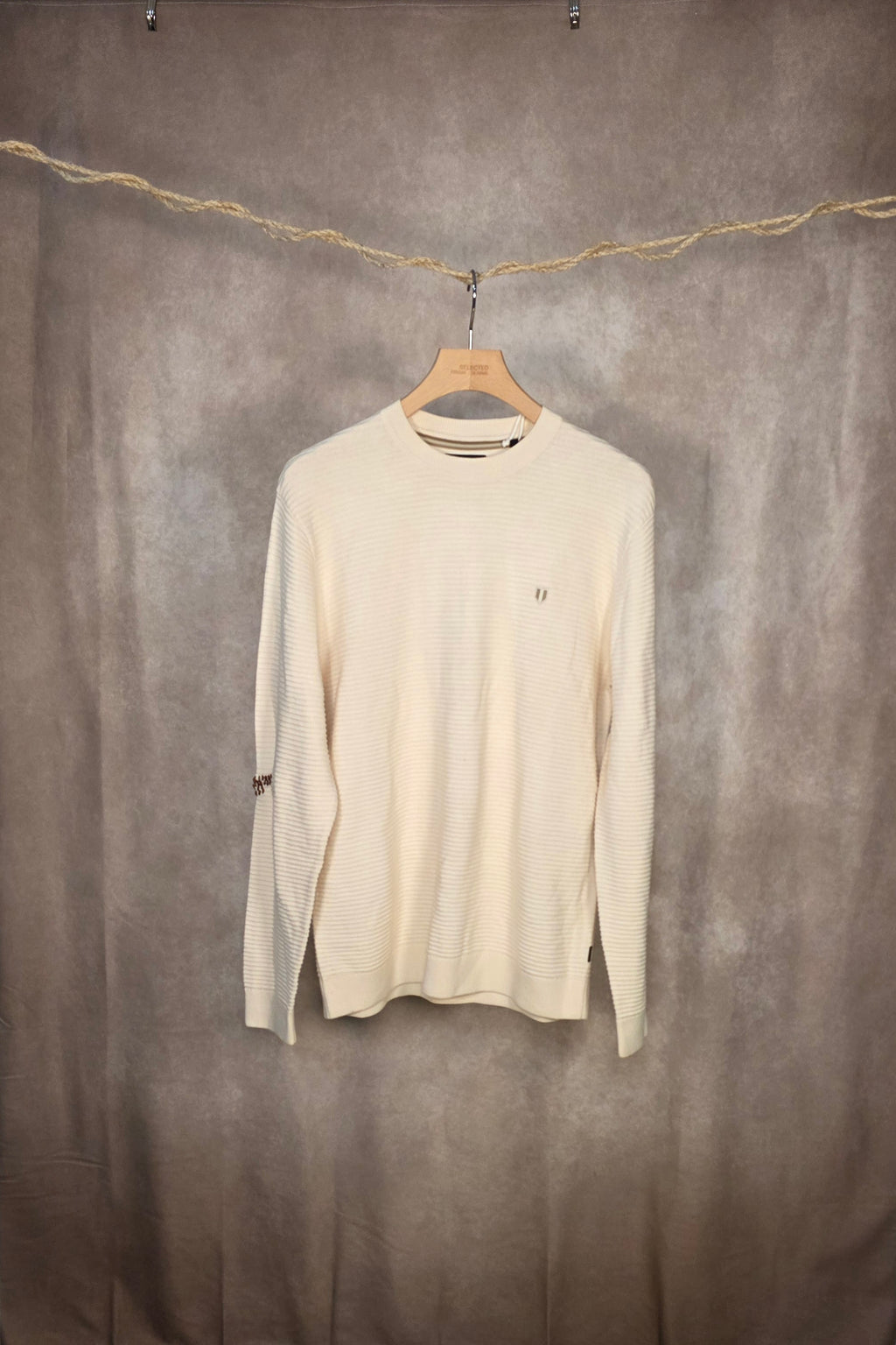 Maglia girocollo in cotone organico