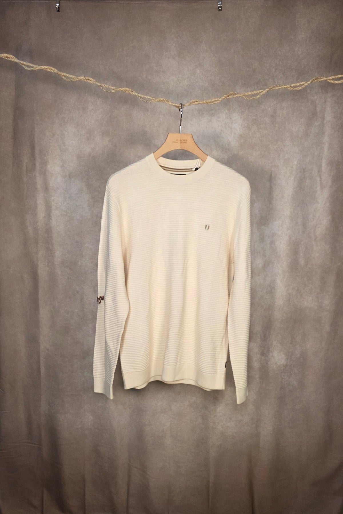 Maglia girocollo in cotone organico