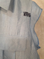 Camicia cropped smanicata