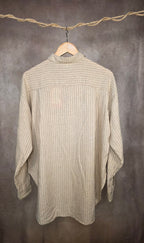 Camicia con trama a maniche lunghe