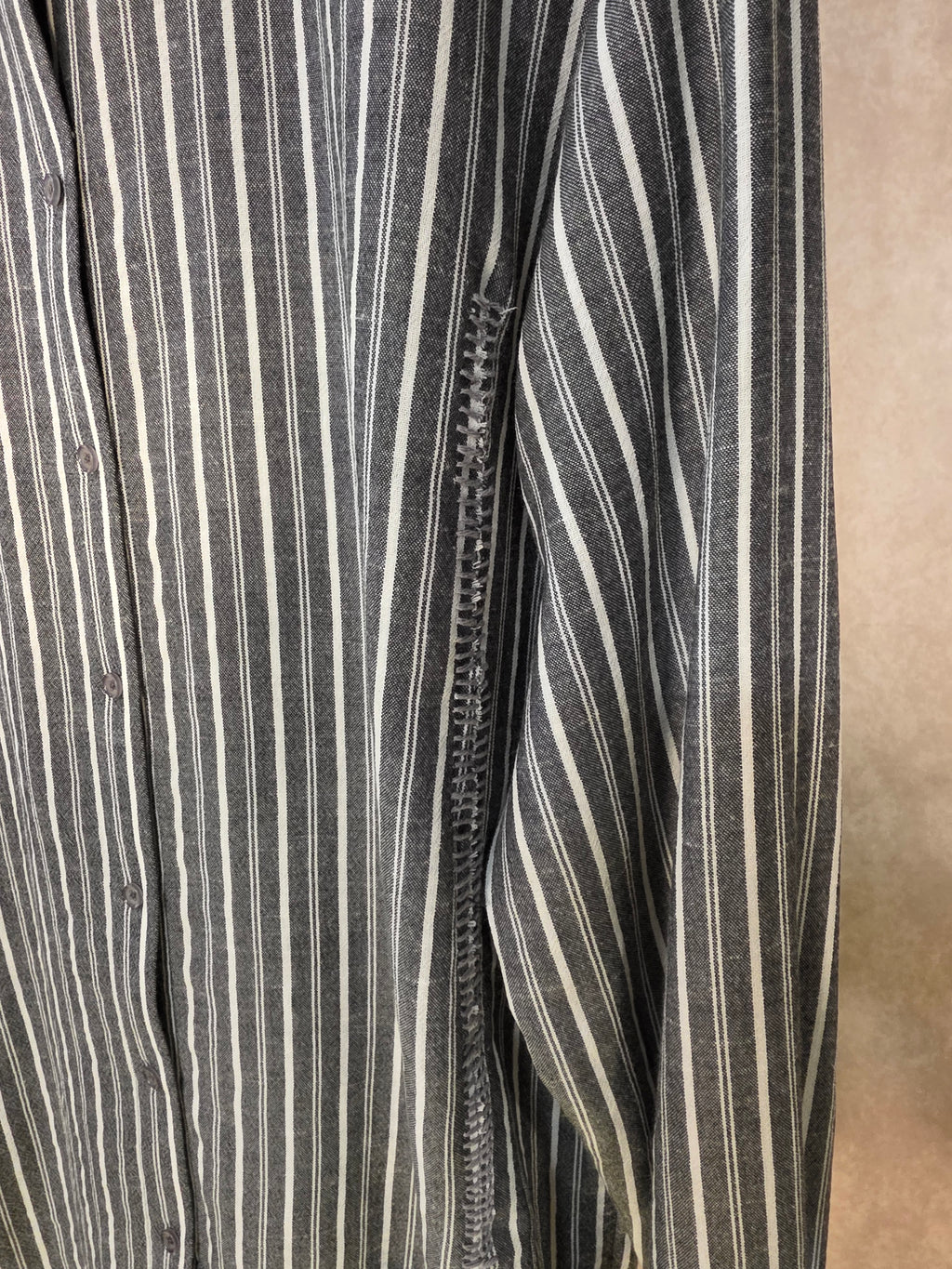 Camicia gessata a maniche lunghe