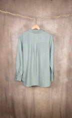 Camicia loose fit verde pastello