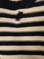 T-Shirt in maglia a righe in misto cotone