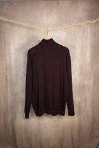 Maglione dolcevita a tinta unita