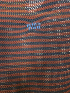 T-Shirt a righe in maglia traforata