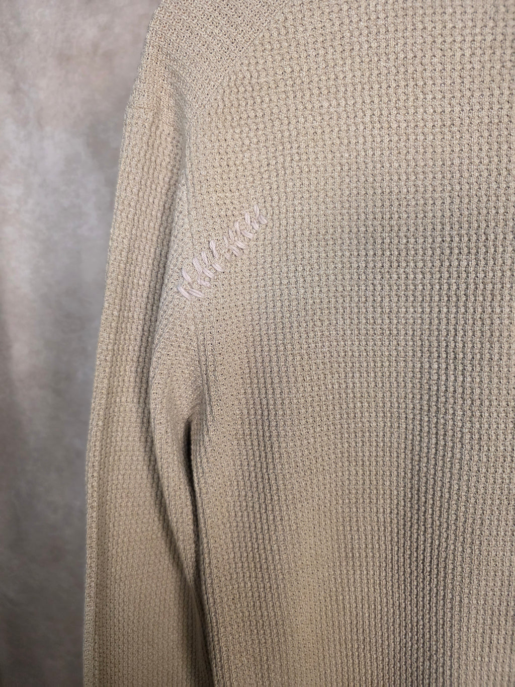 Maglione in cotone organico con mezza zip