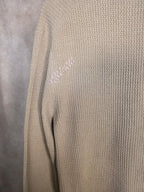 Maglione in cotone organico con mezza zip
