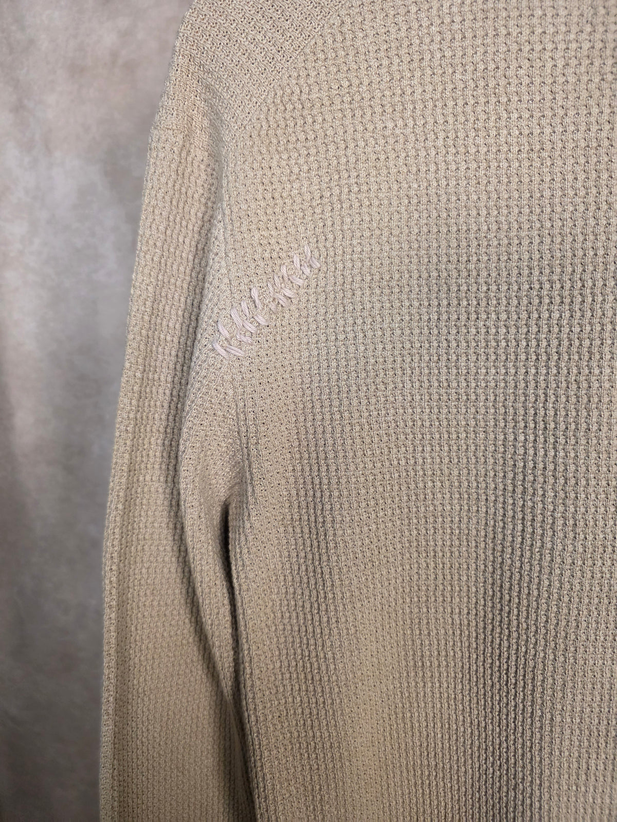 Maglione in cotone organico con mezza zip