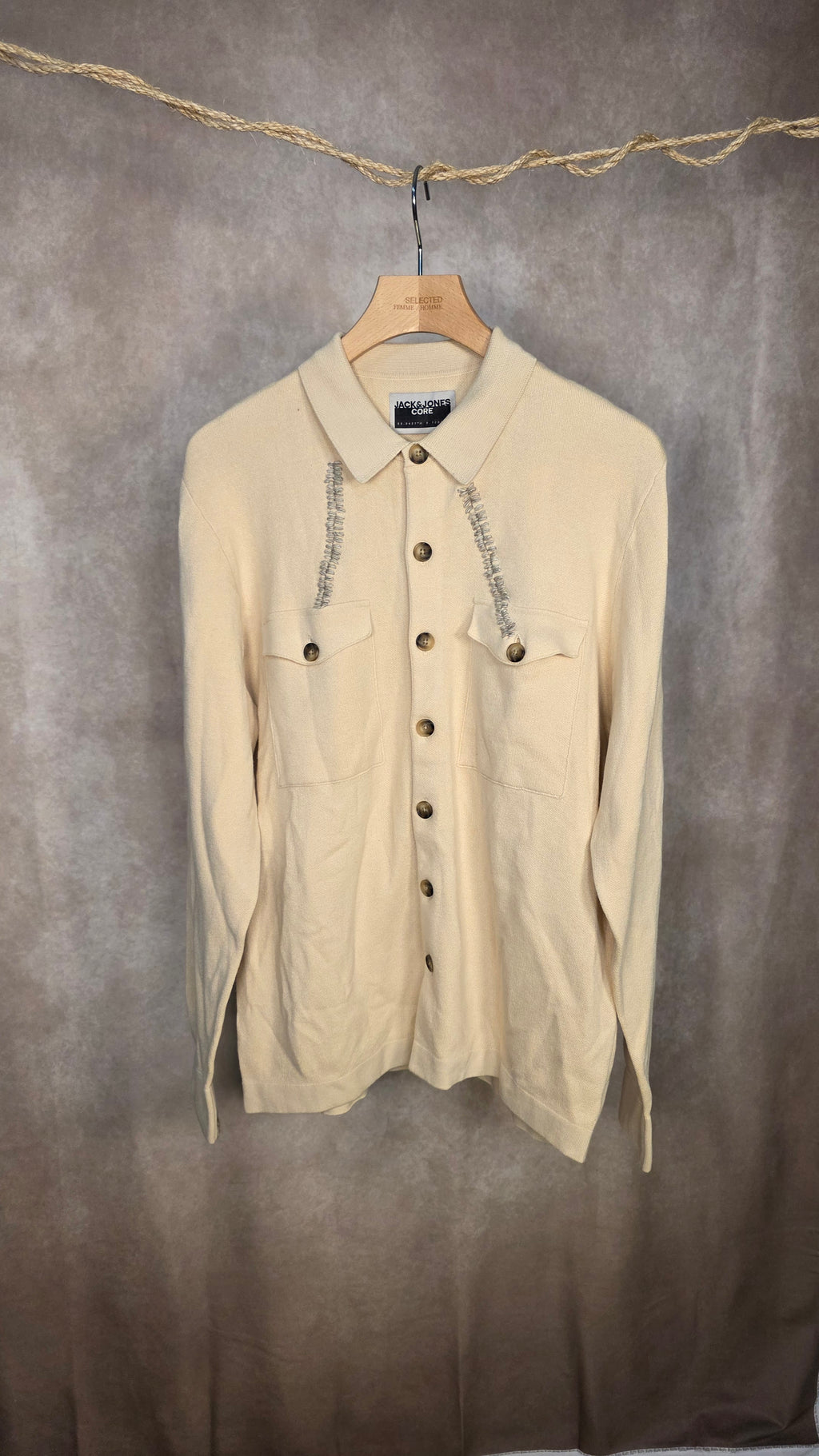 Camicia overshirt in cotone organico