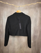 Blazer corto tweed