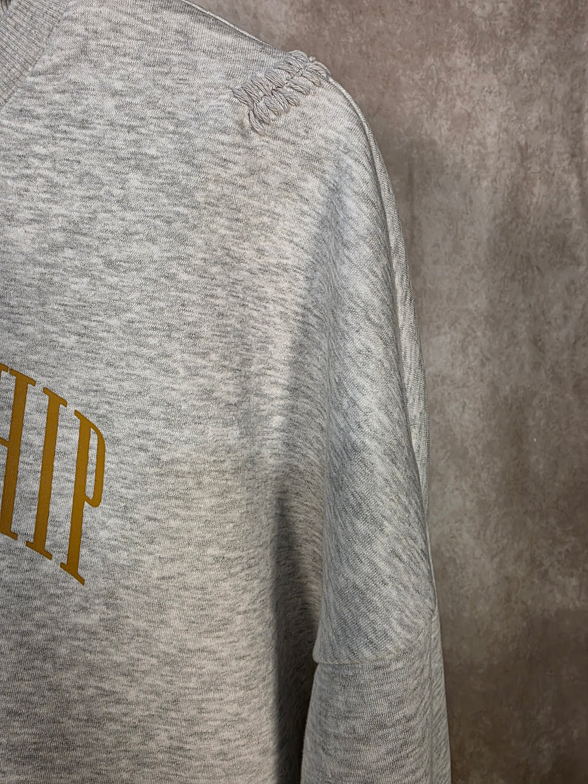Felpa grigio mélange