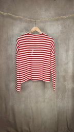 Maglia leggera oversize a righe