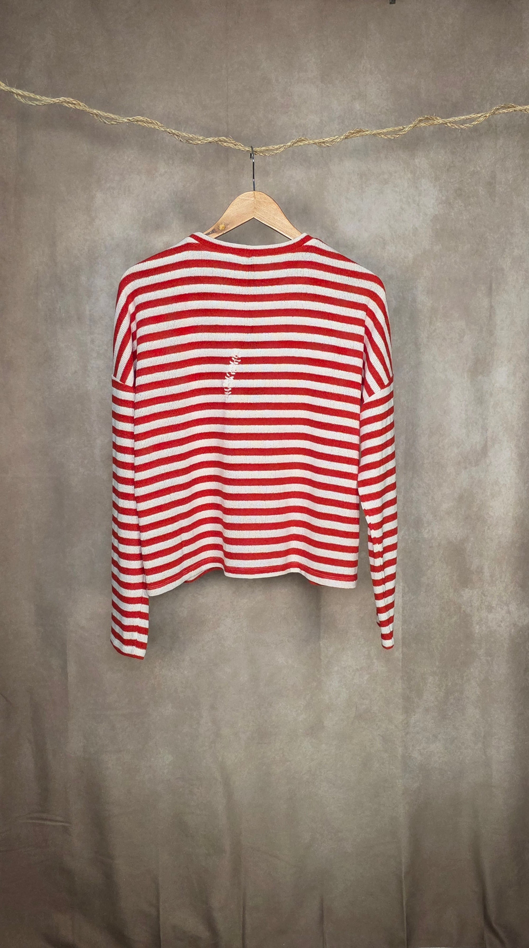 Maglia leggera oversize a righe