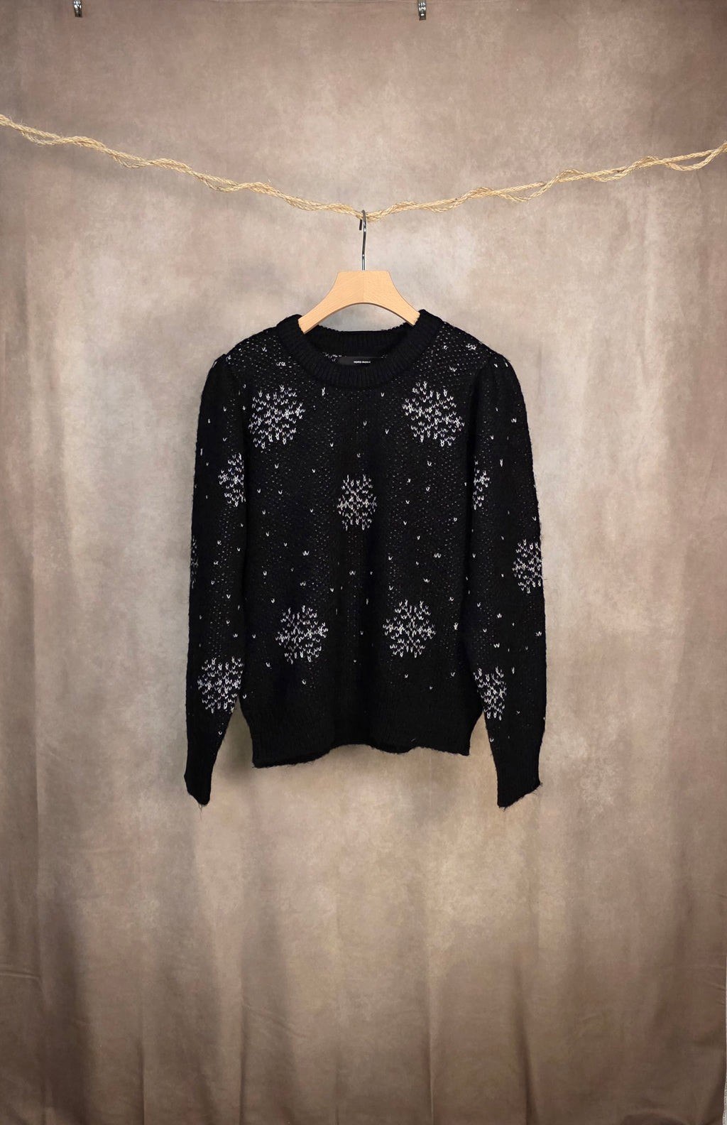 Maglione in maglia morbida con fiocchi di neve