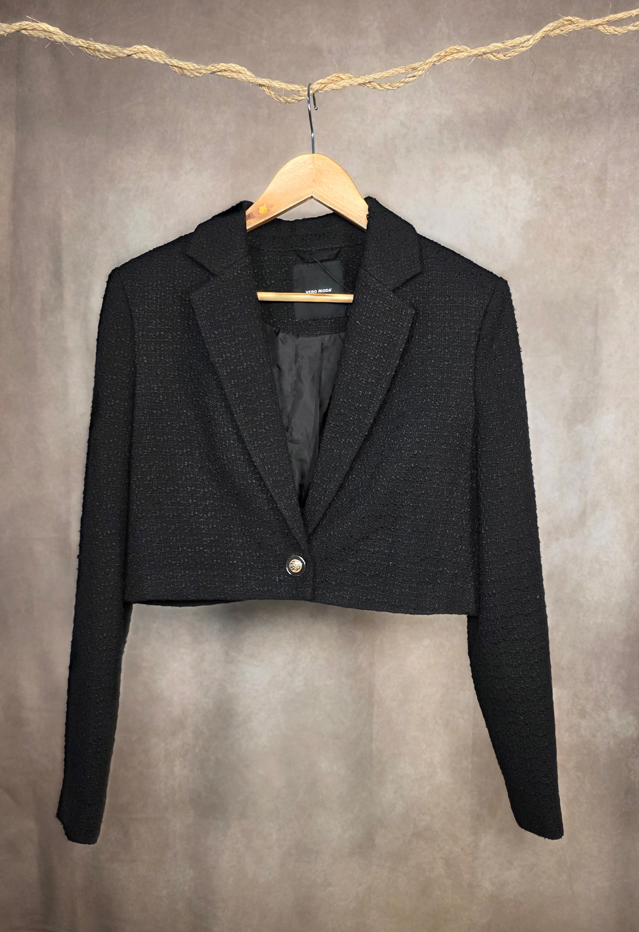Blazer corto tweed