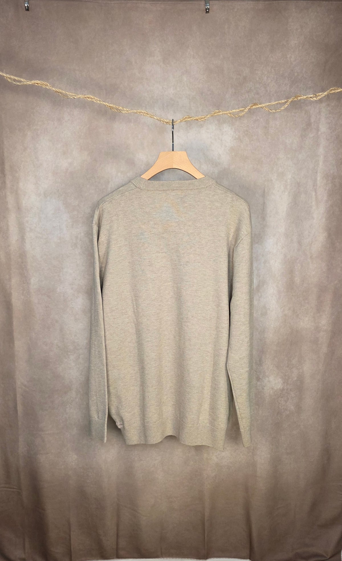 Maglione girocollo a rombi