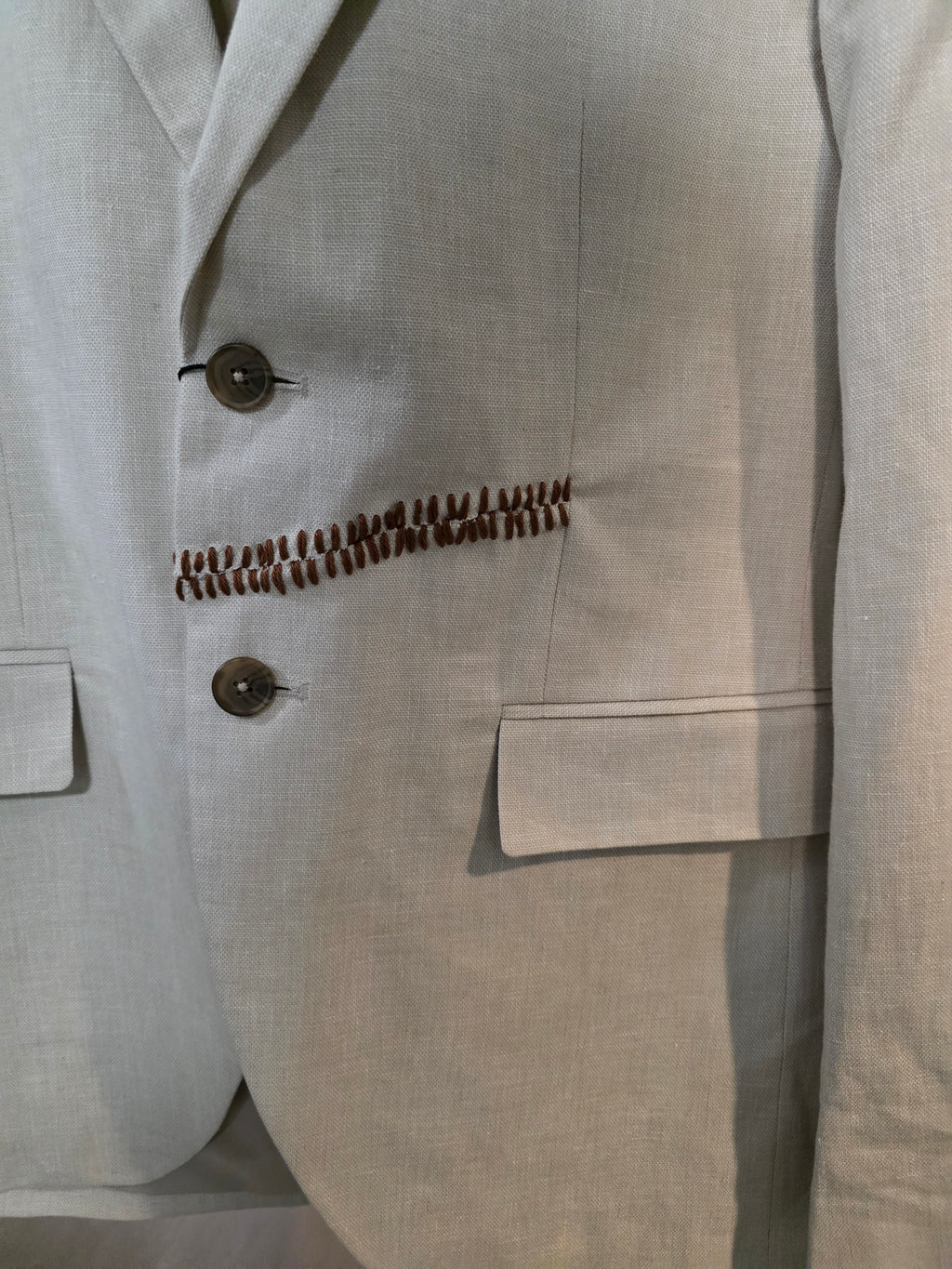 Blazer in misto lino