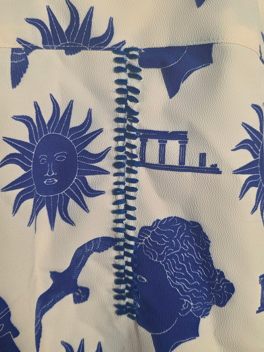 Camicia jacquard stampa grafica