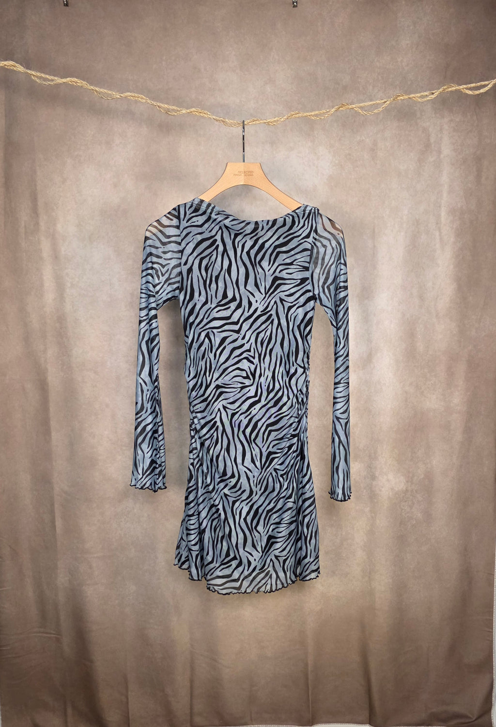 Abito mini con stampa animalier