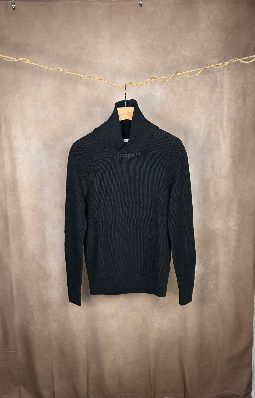 Maglione in cotone verde scuro