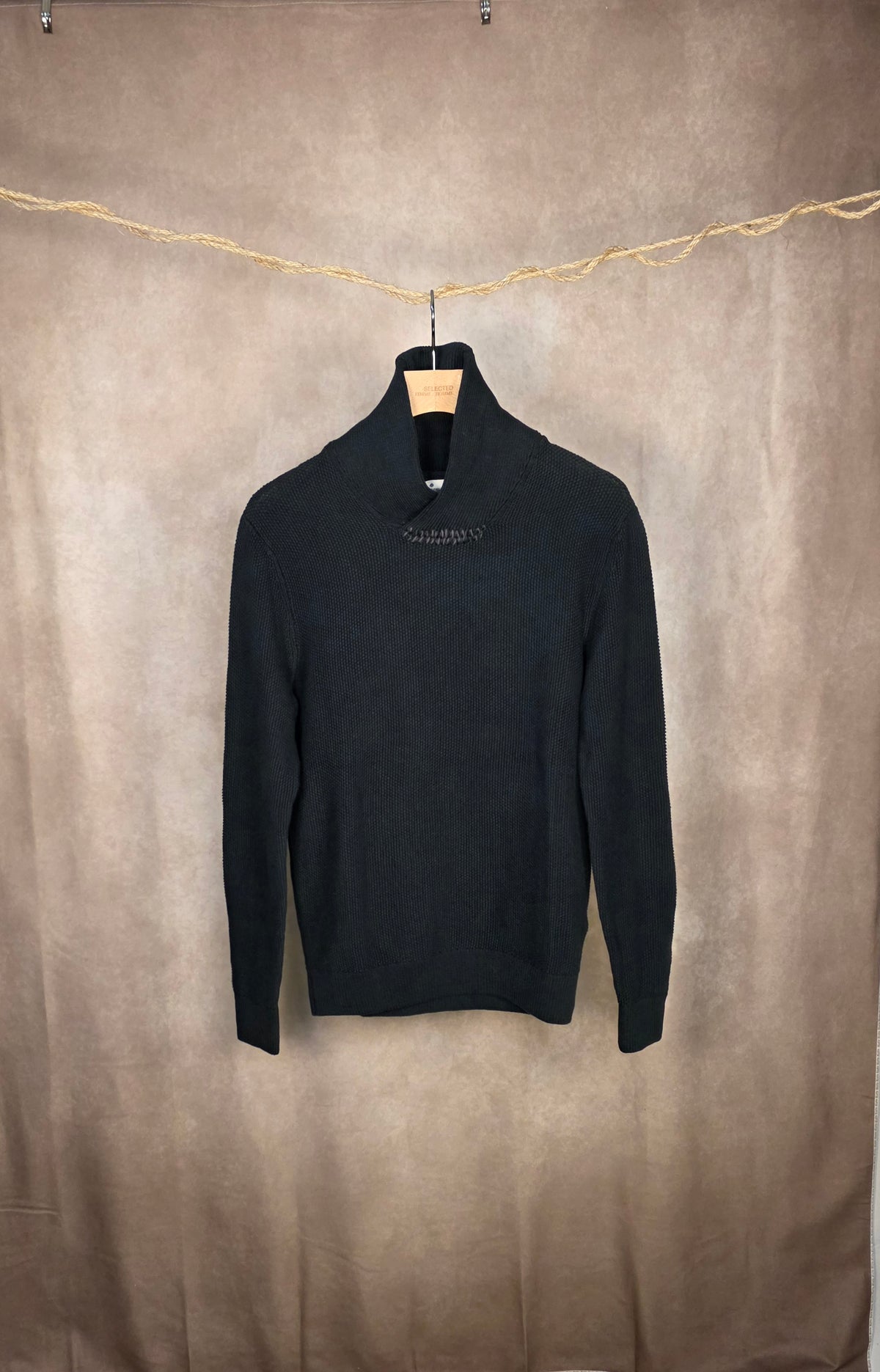 Maglione in cotone verde scuro