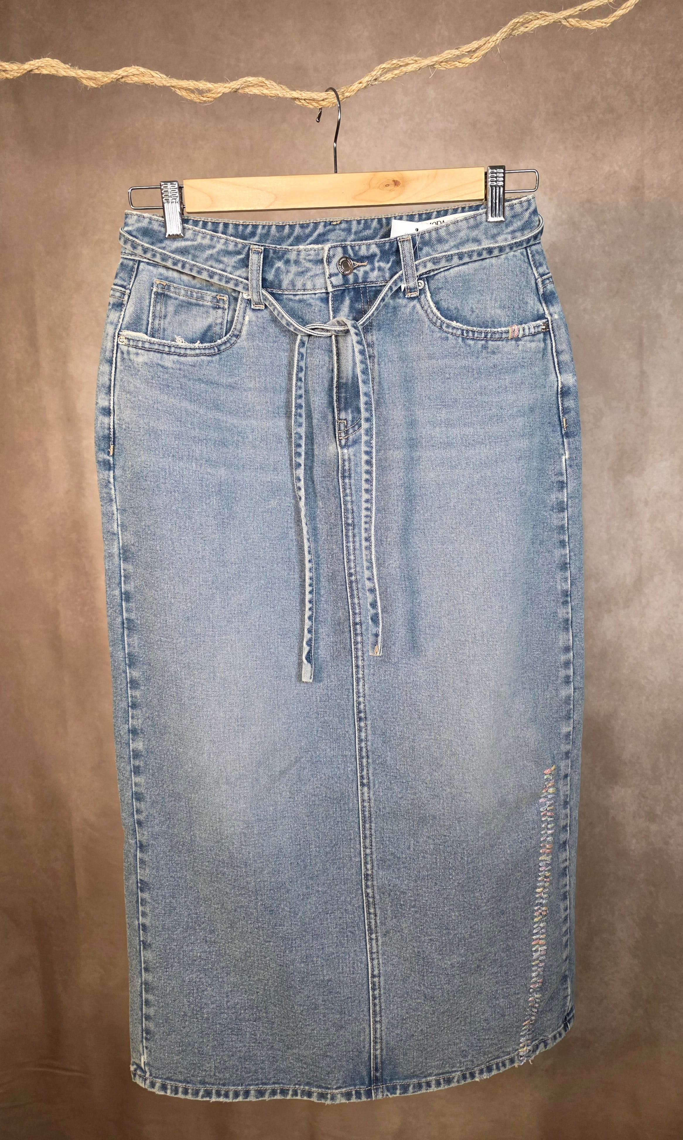 Gonna denim lunga
