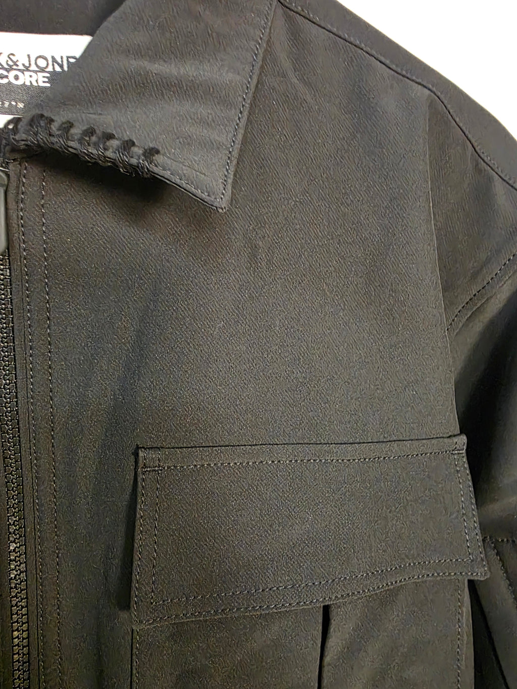 Giacca relaxed fit con zip leggera