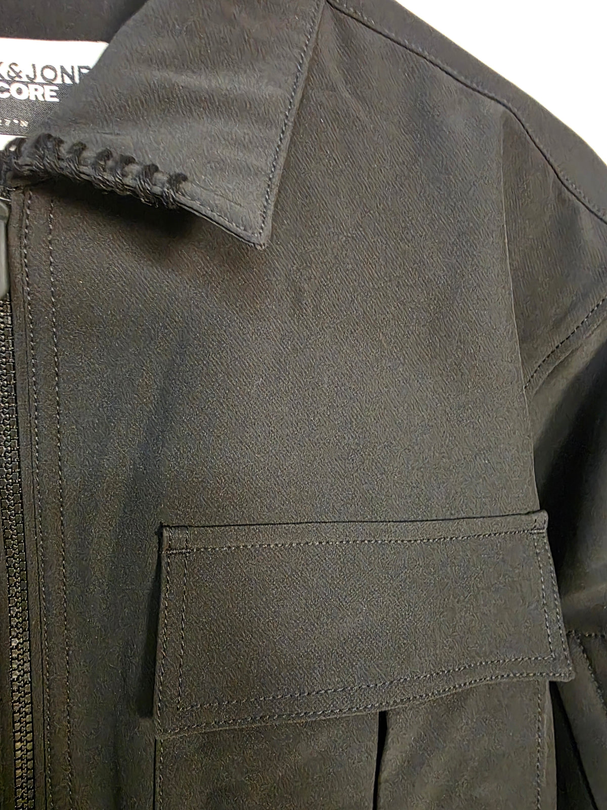 Giacca relaxed fit con zip leggera